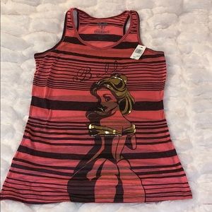 NWT Disney Belle burnout tank women L